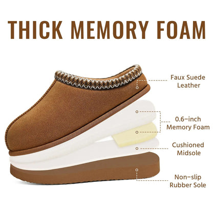 Unisex Faux Suede Slippers